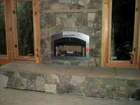 Completed fireplace